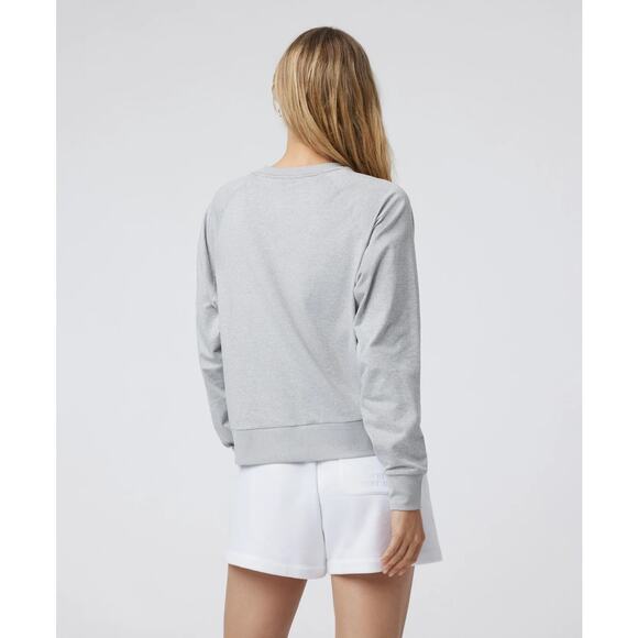 Vuori Long-Sleeve Halo Crew, Size Large, Pale Gray Heather - Picture 3 of 7